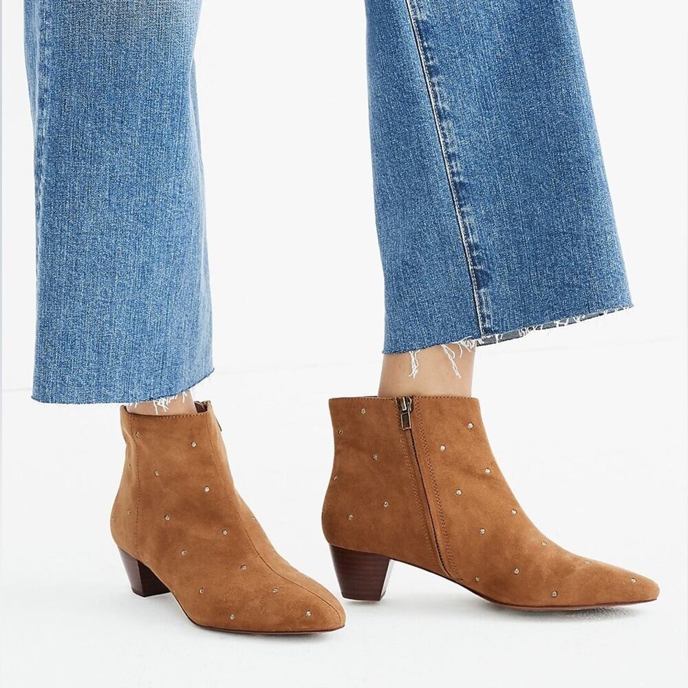 Madewell The Bea Boot in Embroidered Suede New - Picture 10 of 11